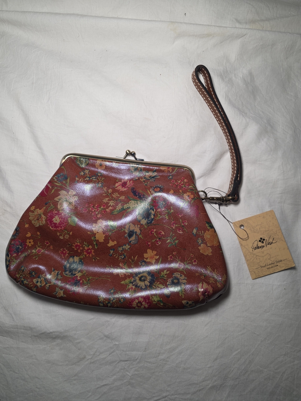 Pateicia Nash Floral Pattern Wristlet Clutch - Brown